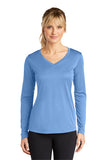 Team HAW Sport-Tek® Ladies Long Sleeve PosiCharge® Competitor™ V-Neck Tee