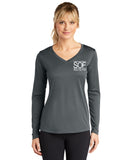 SOF Sport-Tek® Ladies Long Sleeve PosiCharge® Competitor™ V-Neck Tee