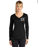 SOF Sport-Tek® Ladies Long Sleeve PosiCharge® Competitor™ V-Neck Tee
