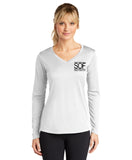 SOF Sport-Tek® Ladies Long Sleeve PosiCharge® Competitor™ V-Neck Tee
