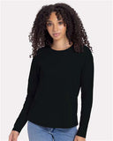 SchoolAIT Next Level Women's Cotton Relaxed Long Sleeve Tee