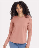 SchoolAIT Next Level Women's Cotton Relaxed Long Sleeve Tee