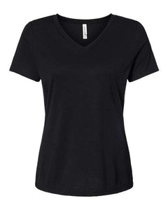 Buck Off Cancer BELLA + CANVAS - Women's Relaxed Triblend Short Sleeve V-Neck Tee