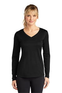 Hickory Manor Sport-Tek® Ladies Long Sleeve PosiCharge® Competitor™ V-Neck Tee