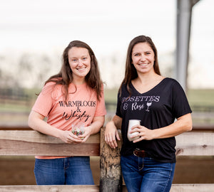 Warmbloods & Whiskey Ladies Relaxed Fit T-Shirt