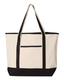 SchoolAIT Q-Tees 34.6L Large Canvas Deluxe Tote