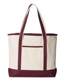 SchoolAIT Q-Tees 34.6L Large Canvas Deluxe Tote