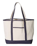 SchoolAIT Q-Tees 34.6L Large Canvas Deluxe Tote