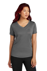 NC State Dressage Sport-Tek® Ladies PosiCharge® Competitor™ V-Neck Tee