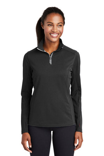 Sport-Tek® Ladies Sport-Wick® Textured 1/4-Zip Pullover – THW