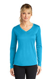 Sport-Tek® Ladies Long Sleeve PosiCharge® Competitor™ V-Neck Tee