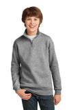 JERZEES® Youth NuBlend® 1/4-Zip Cadet Collar Sweatshirt