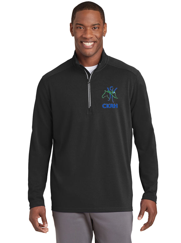 CKRH Sport-Tek® Mens Sport-Wick® Textured 1/4-Zip Pullover
